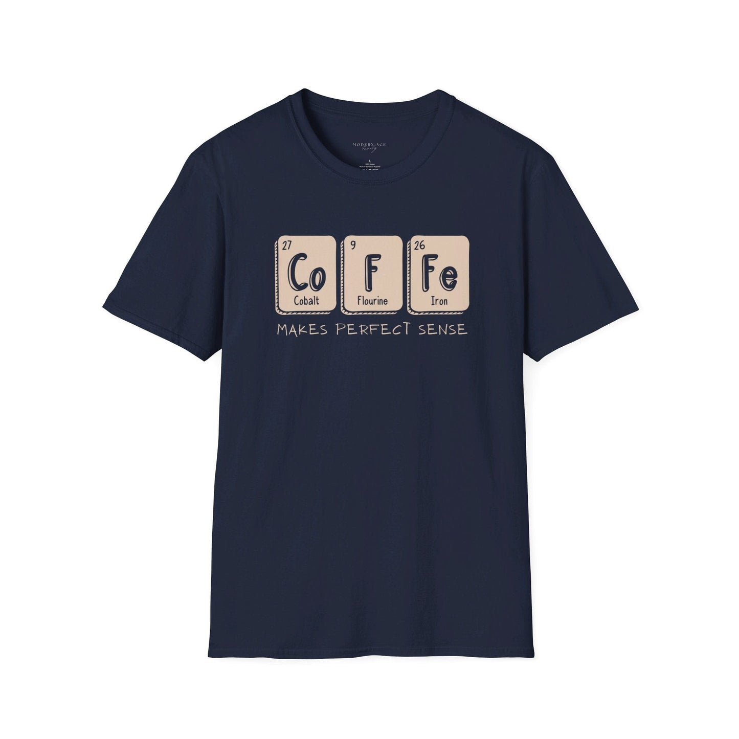 Coffee makes sense science tshirt